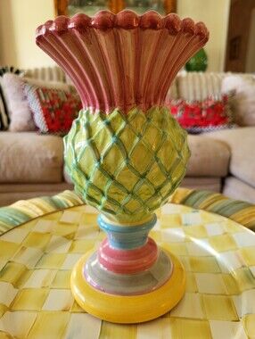 Mackenzie Child Thistle Vase 11"